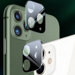 Wholesale iPhone 11 Pro (5.8in) / iPhone 11 Pro Max (6.5) Camera Lens HD Tempered Glass Protector (Midnight Green Edge)